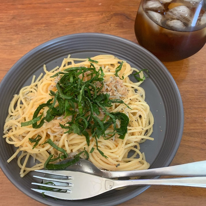 ちりめん明太子和風パスタ